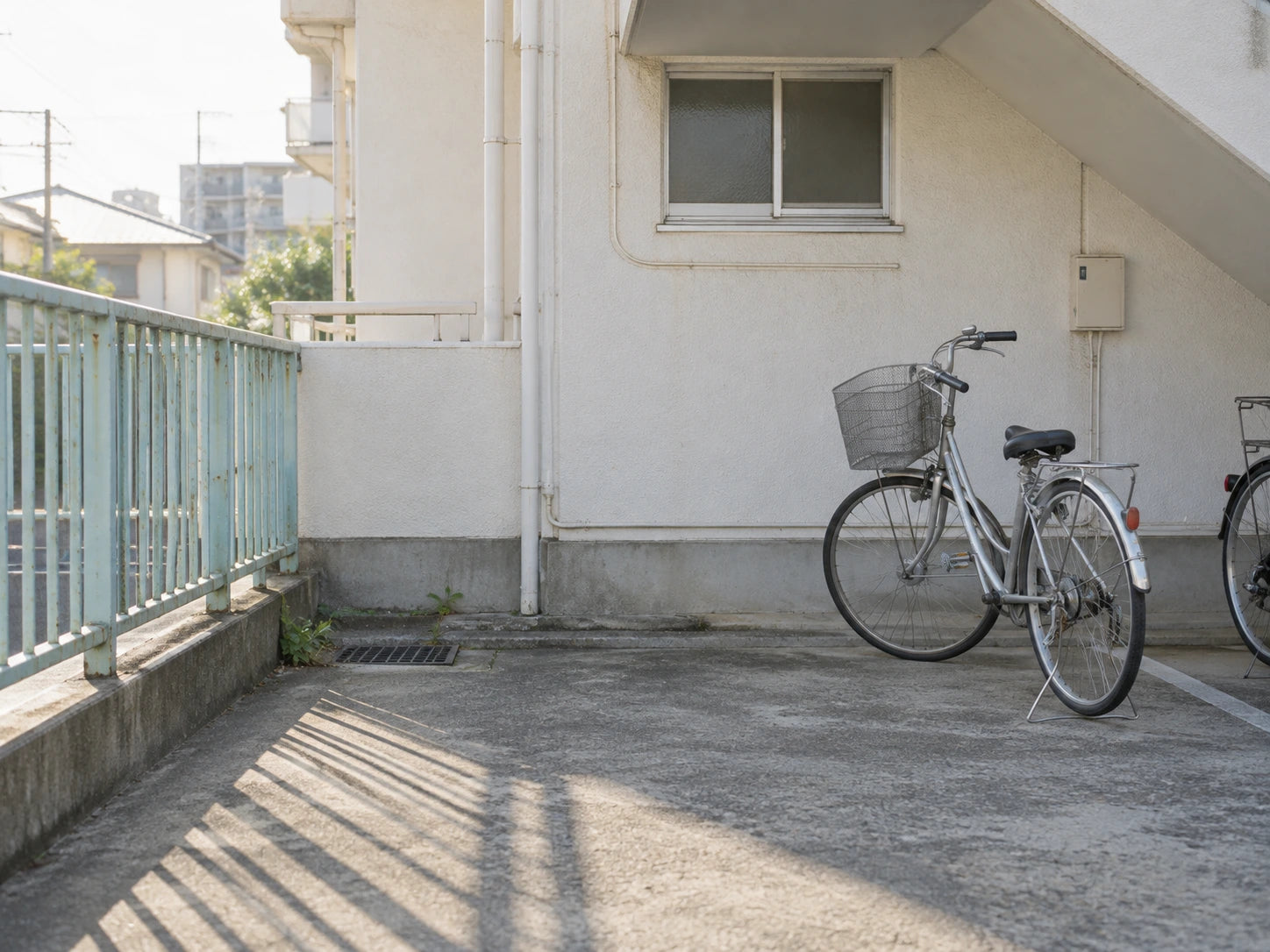 日差しと自転車