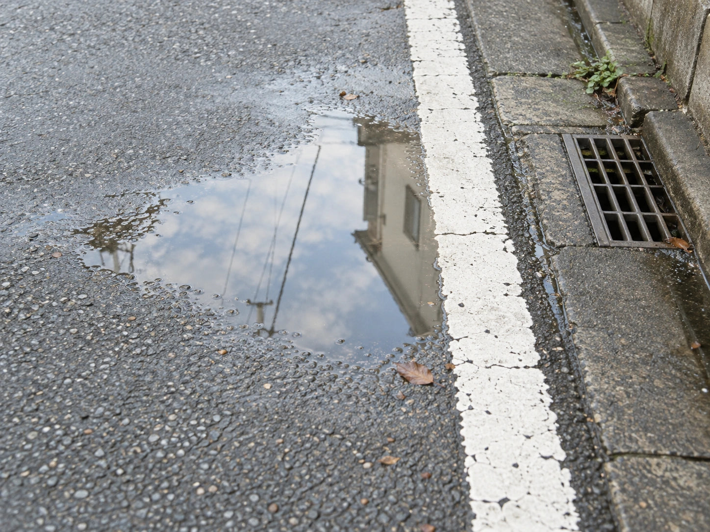 道端の水たまり